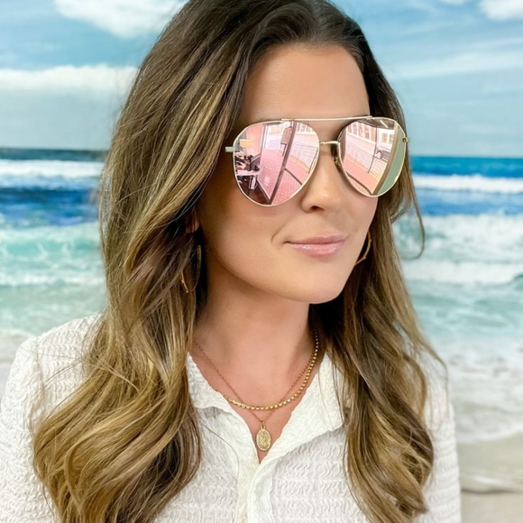 LIKE NEW Ray-Ban Pink Mirror Flash Aviator RB3025 Sunglasses Men and Women - Picture 16 of 16